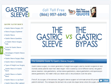 Tablet Screenshot of gastricsleevenow.com